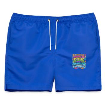  Self Employed Talking To Myself Staff Meeting - Männer Badeshorts - Royalblau - Vorne - AI Model Male 178 light (178cm)
