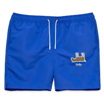 ferdig – ferd Meme - Männer Badeshorts - Royalblau - Vorne - AI Model Male 178 light (178cm)