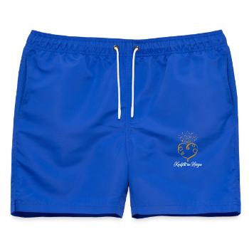 Konfetti im Herzen - Konfetti Kostüm - Karneval - Männer Badeshorts - Royalblau - Vorne - AI Model Male 178 light (178cm)