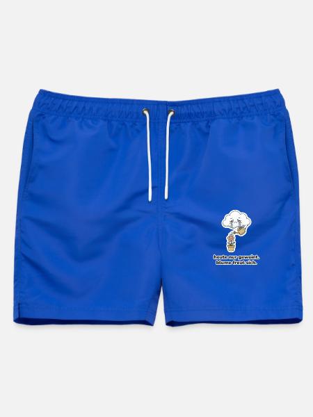 heute nur geweint. blume freut sich. – Wolke Meme - Männer Badeshorts - Royalblau