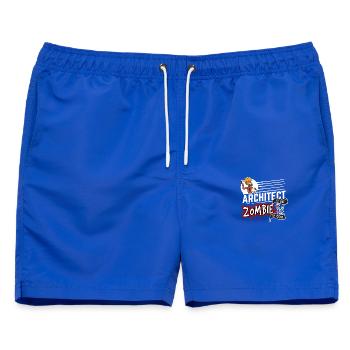 Architect by day Zombie by night - Architekt - Männer Badeshorts - Royalblau - Vorne - AI Model Male 178 light (178cm)