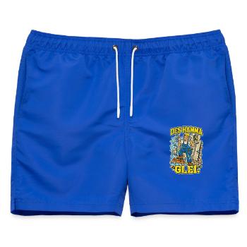 Des hamma glei Handwerker - Männer Badeshorts - Royalblau - Vorne - AI Model Male 178 light (178cm)