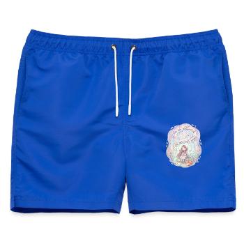 Süßes Fuchsmädchen selektiv sozial - Männer Badeshorts - Royalblau - Vorne - AI Model Male 178 light (178cm)