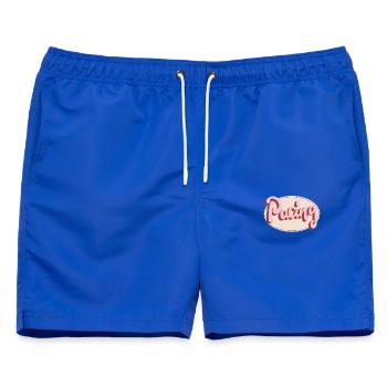 Pacing - Männer Badeshorts - Royalblau - Vorne - AI Model Male 178 light (178cm)