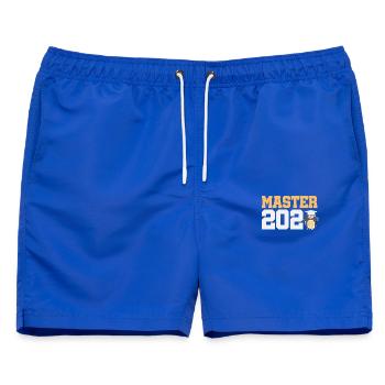 Master 2026 Abschluss Promotion Sponsion - Männer Badeshorts - Royalblau - Vorne - AI Model Male 178 light (178cm)