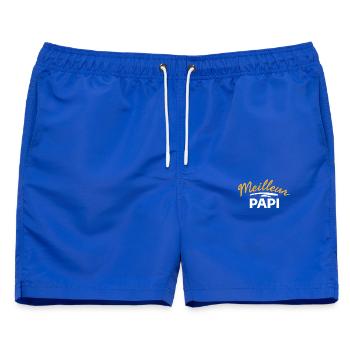 Opa Design mit humorvoller Botschaft - Männer Badeshorts - Royalblau - Vorne - AI Model Male 178 light (178cm)