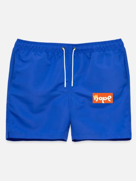 Nope Kranz Fröhliches Logo - Männer Badeshorts - Royalblau