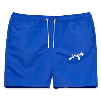 Schnauzer Hund Liebhaber Riesenschnauzer Fan - Männer Badeshorts - Royalblau - Vorne - AI Model Male 178 light (178cm)