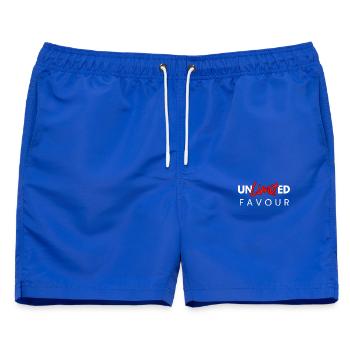 Unbegrenzte Gunst - Männer Badeshorts - Royalblau - Vorne - AI Model Male 178 light (178cm)