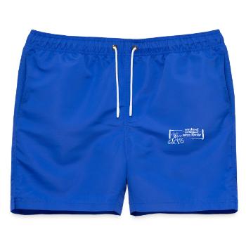 Verdient gefälligst meine Rente! - Männer Badeshorts - Royalblau - Vorne - AI Model Male 178 light (178cm)