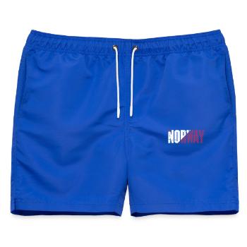 Nordway Bold Nordic Banner - Männer Badeshorts - Royalblau - Vorne - AI Model Male 178 light (178cm)