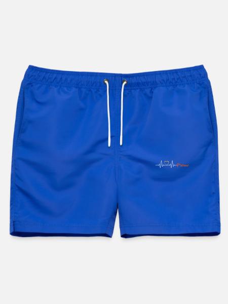 Mein Herz schlägt für Prerow - Darss Ostsee - Männer Badeshorts - Royalblau