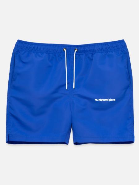 Möglicherweise benötigen Sie eine Brille - Männer Badeshorts - Royalblau