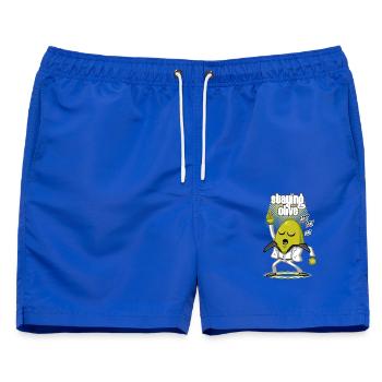 Staying olive - Männer Badeshorts - Royalblau - Vorne - AI Model Male 178 light (178cm)