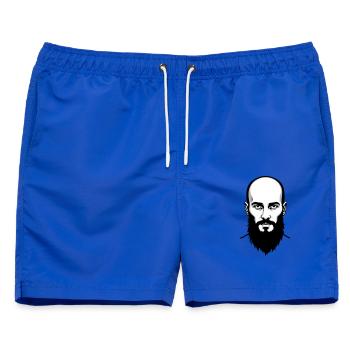 Tschetschenischer Held - Männer Badeshorts - Royalblau - Vorne - AI Model Male 178 light (178cm)