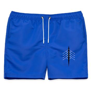 Quad Ruderboot - Männer Badeshorts - Royalblau - Vorne - AI Model Male 178 light (178cm)