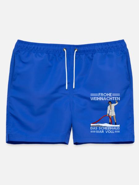 Onkel Eddies Weihnachten - Männer Badeshorts - Royalblau