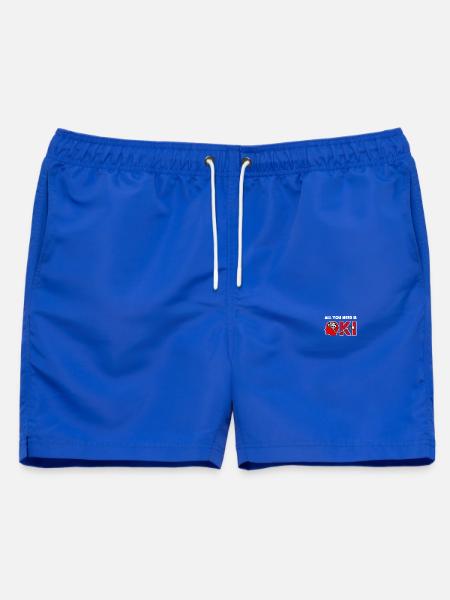 KI, künstliche Intelligenz - Männer Badeshorts - Royalblau