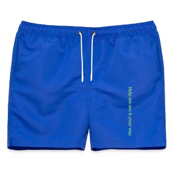 Hilf mir, es auf deine Weise zu sehen - Männer Badeshorts - Royalblau - Vorne - AI Model Male 178 light (178cm)