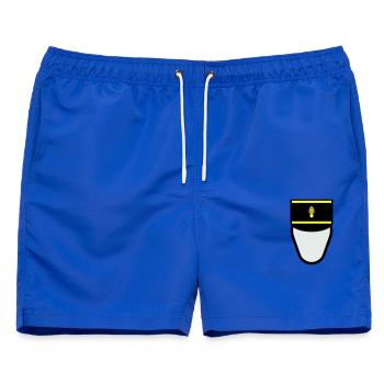 Gendarm Képi G.M. (Mobile Constable) - Männer Badeshorts - Royalblau - Vorne - AI Model Male 178 light (178cm)