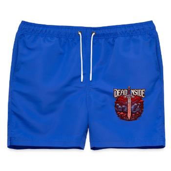 Horror- und Science-Fiction-Saga mit Schwert - Männer Badeshorts - Royalblau - Vorne - AI Model Male 178 light (178cm)