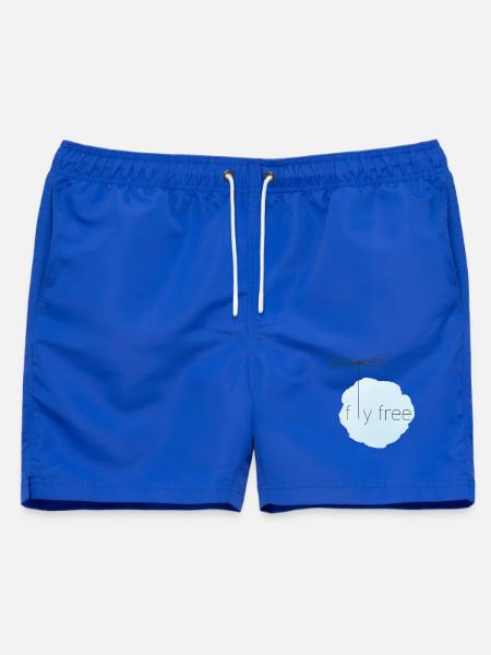 Luftiges Fliegendes Libellen-Motiv - Männer Badeshorts - Royalblau