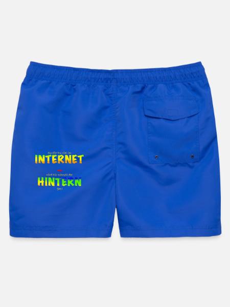 Internet Hintern - Männer Badeshorts - Royalblau