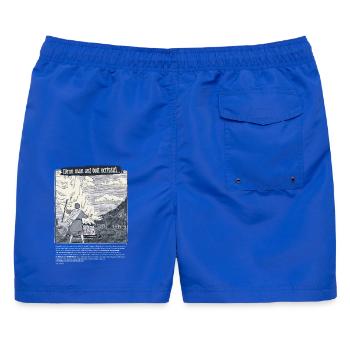 Elia vertraut Gott - Männer Badeshorts - Royalblau - Hinten - AI Model Male 178 light (178cm)
