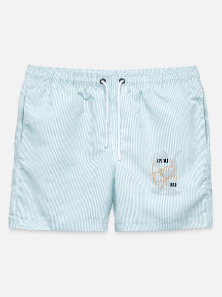 Bin auf Tour Spritz Spritztour trinken - Männer Badeshorts - hellblau gestreift