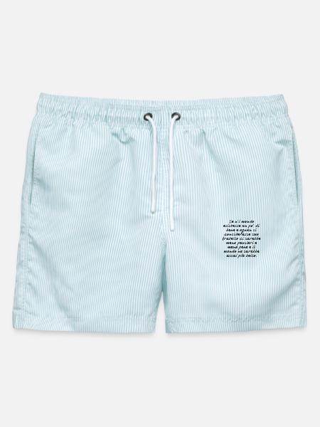 Gedicht Pacciani 2 - Männer Badeshorts - hellblau gestreift