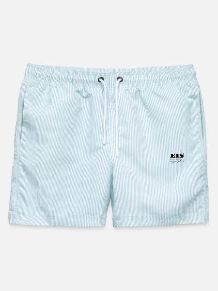 EIs - Männer Badeshorts - hellblau gestreift