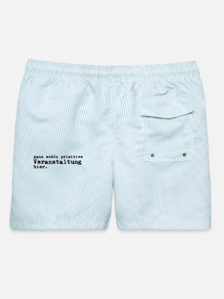 Primitive Veranstaltung T-Shirt - Männer Badeshorts - hellblau gestreift