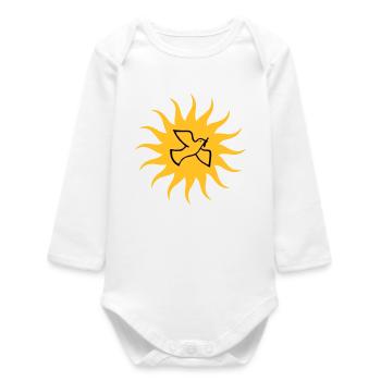 Colombe de la paix Sun - Body bébé manches longues biologique - blanc - Devant