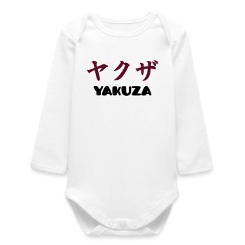 Yakuza (V) - Baby Organic Long-Sleeved Bodysuit - white - Front