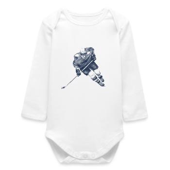 Hockey - Baby Organic Langarmbody - Weiß - Vorne