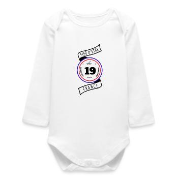 Fier D'être Du 19 Corrèze France - Body bébé manches longues biologique - blanc - Devant