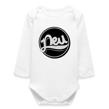 New Button - Baby Organic Long-Sleeved Bodysuit - white - Front