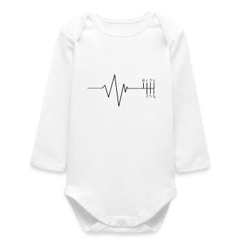 Circuit d'impulsion h - Body bébé manches longues biologique - blanc - Devant