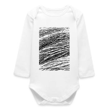 Creative Abstract - Baby Organic Long-Sleeved Bodysuit - white - Front