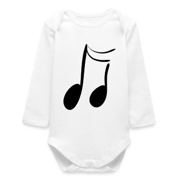 Note - Baby Organic Langarmbody - Weiß - Vorne
