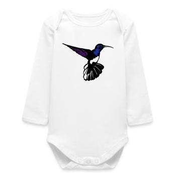 colibri - Baby Organic Long-Sleeved Bodysuit - white - Front