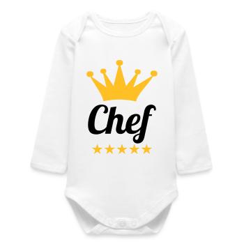 Chef - Body bébé manches longues biologique - blanc - Devant