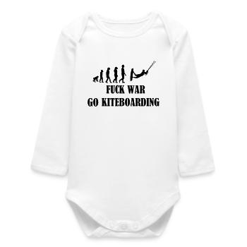 Kiteboard,Kiteboarder,Kite,Kiteboarding,Sea,Board - Baby Organic Long-Sleeved Bodysuit - white - Front