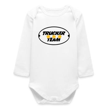 Trucker Team - Body bébé manches longues biologique - blanc - Devant