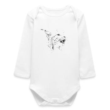 Lynx - Body bébé manches longues biologique - blanc - Devant