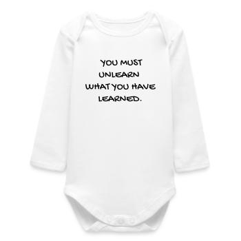 Cinéma / Citation / Série télé / Geek - Body bébé manches longues biologique - blanc - Devant