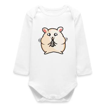 Conception de hamster - Body bébé manches longues biologique - blanc - Devant