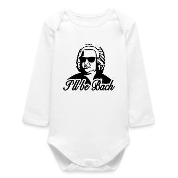 I'll be bach 2b - Body bébé manches longues biologique - blanc - Devant
