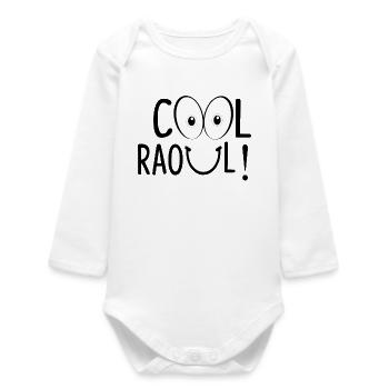 COOL RAOUL ! - Body bébé manches longues biologique - blanc - Devant