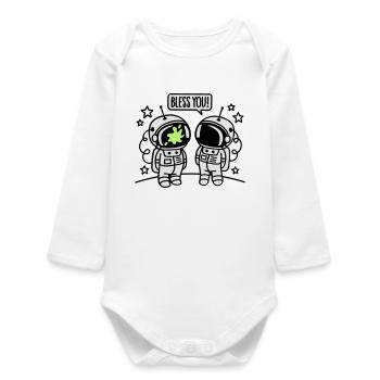 Bless you! - Baby Organic Long-Sleeved Bodysuit - white - Front